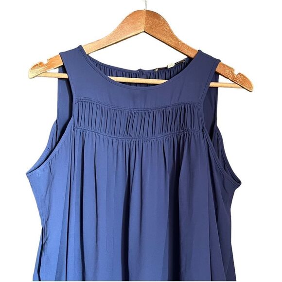 Loft purple cold shoulder blouse - Picture 2 of 11